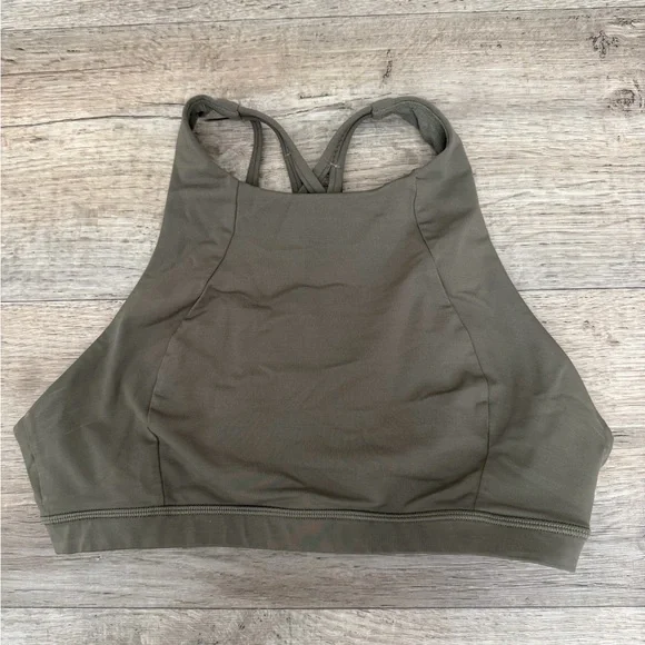 Lululemon Olive Sports Bra - Picture 2 of 3